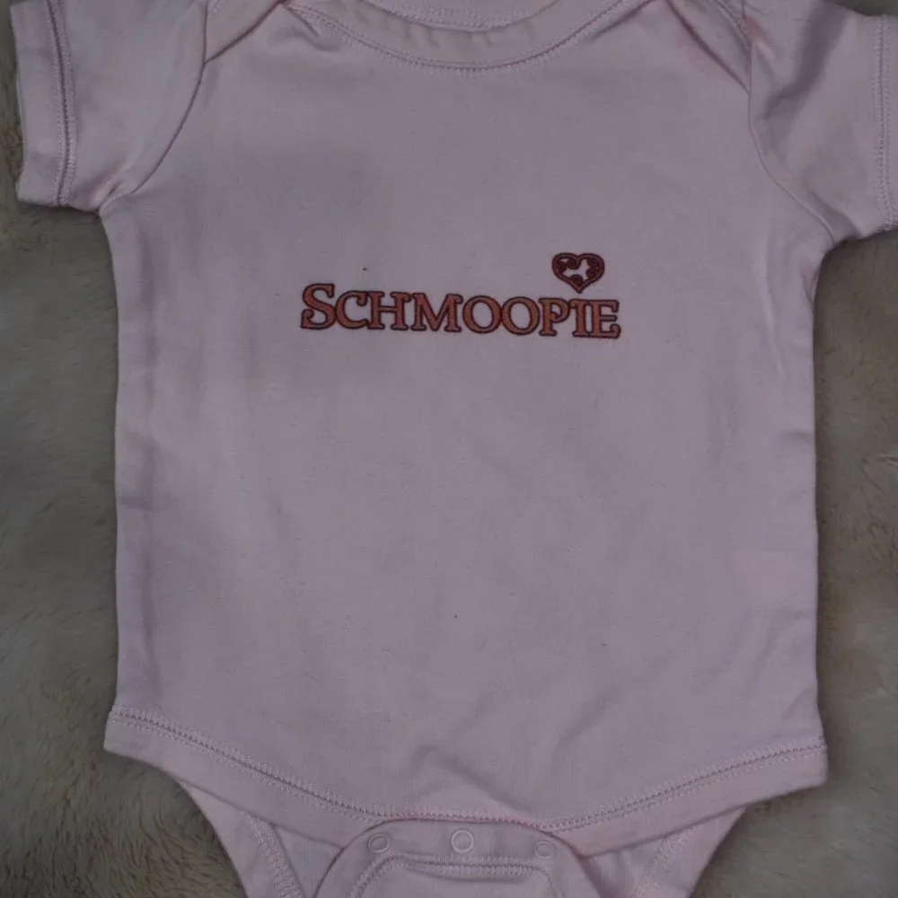 Schmoopie Pink Baby One Piece Bodysuit 6-12 months